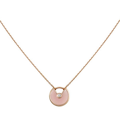 [⭐Glow]AMULETTE ROSE GOLD PINK MOP NECKLACE