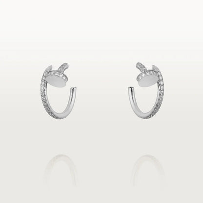 [⭐Glow]JUSTE EARRINGS 12.75MM SILVER DIAMOND