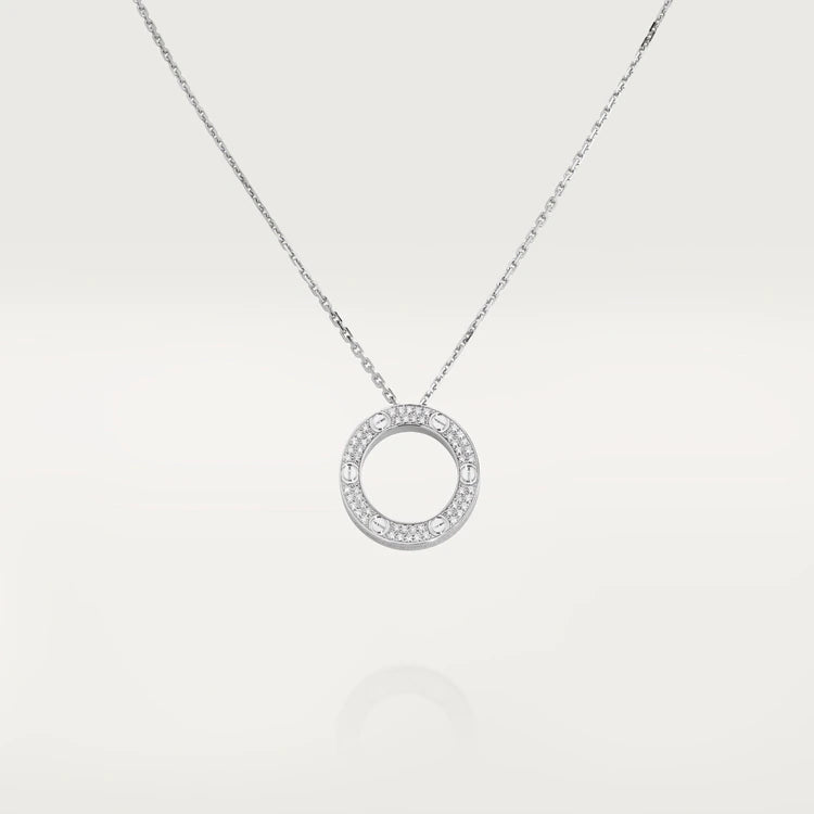 [⭐Glow]LOVE NECKLACE ADJUSTABLE SILVER