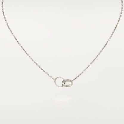 [⭐Glow]LOVE NECKLACE PINK GOLD AND SILVER