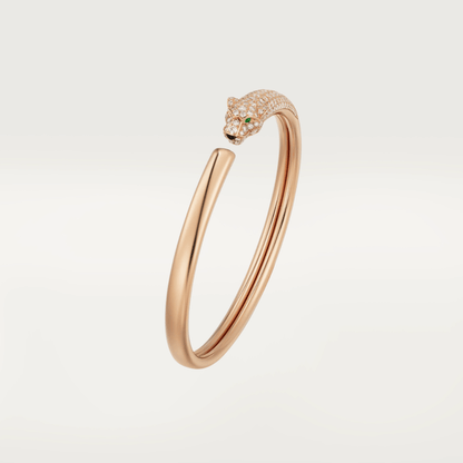 [⭐Glow]PANTHERE ROSE GOLD DIAMOND OPEN BRACELET