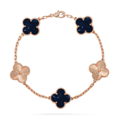 [⭐Glow]CLOVER 5 MOTIF PIETERSITE BRACELET COLLECTION