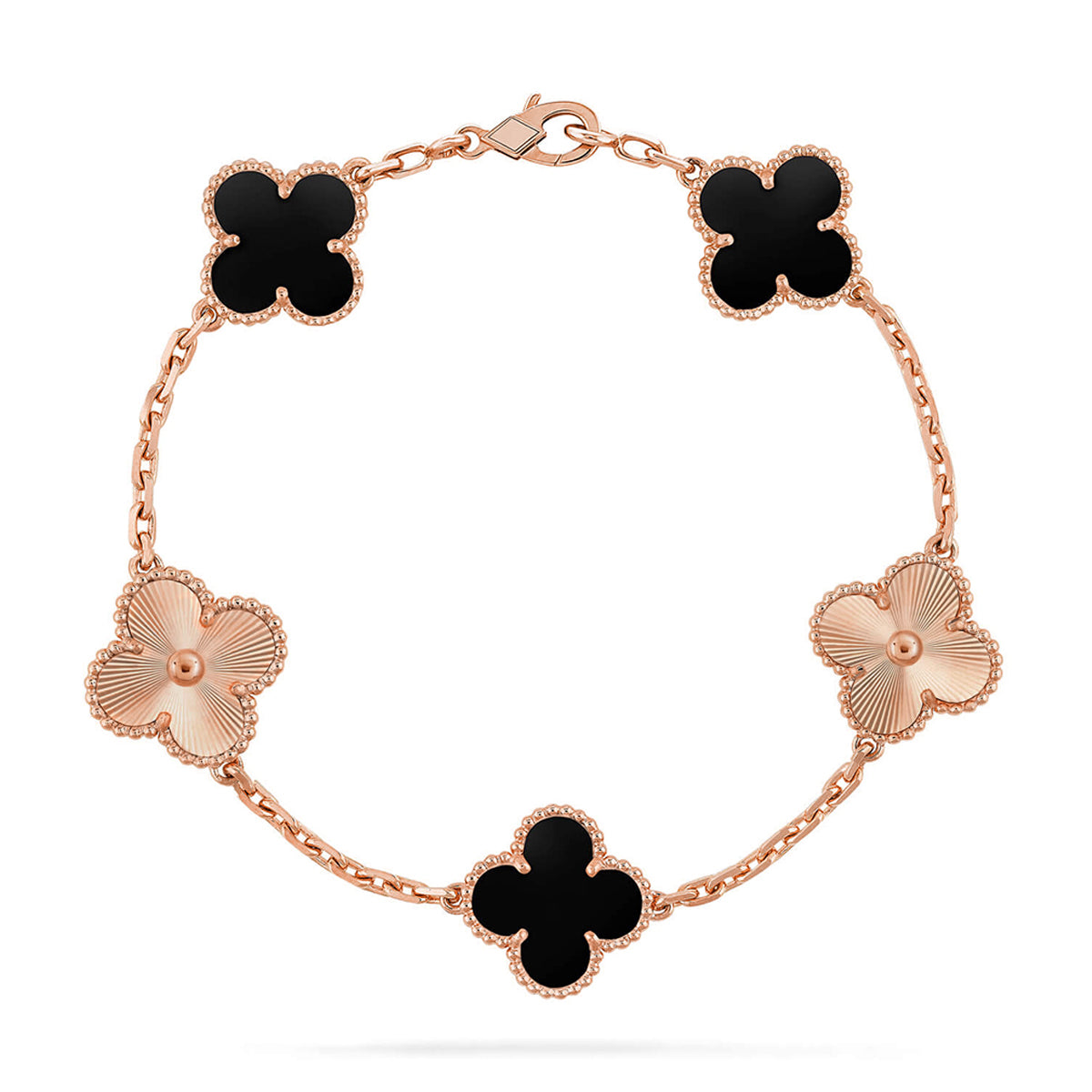 [⭐Glow] CLOVER 5 MOTIF ONYXS BRACELET COLLECTION