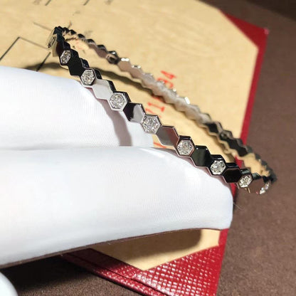 [⭐Glow]BEE LOVE SILVER DIAMOND BRACELET