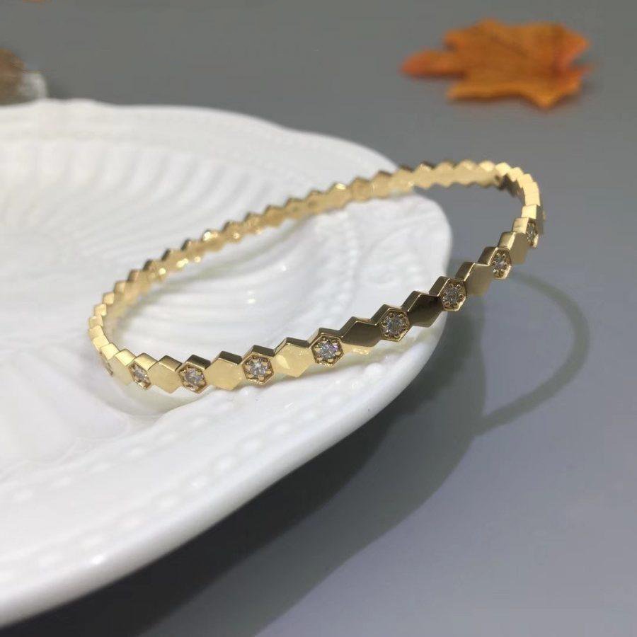 [⭐Glow]BEE LOVE GOLD DIAMOND BRACELET
