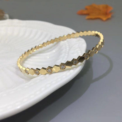 [⭐Glow]BEE LOVE GOLD DIAMOND BRACELET