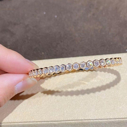 [⭐Glow]BEE LOVE GOLD BRACELET FULL DIAMOND