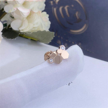 [⭐Glow]BEE LOVE PINK GOLD DIAMOND EARRINGS