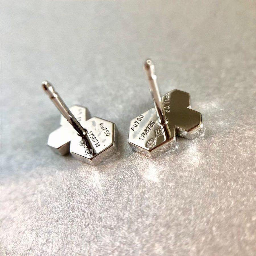[⭐Glow]BEE LOVE SILVER DIAMOND EARRINGS