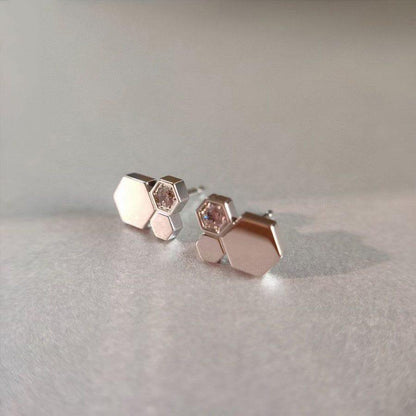 [⭐Glow]BEE LOVE SILVER DIAMOND EARRINGS