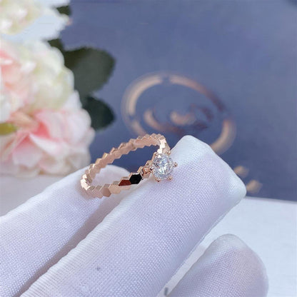 [⭐Glow]BEE LOVE RING PINK GOLD 1 DIAMOND