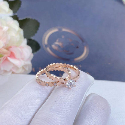 [⭐Glow]BEE LOVE RING PINK GOLD DIAMOND