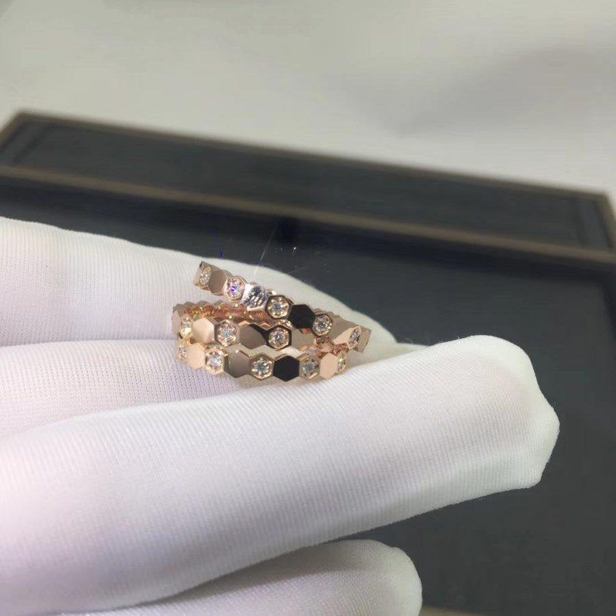 [⭐Glow]BEE LOVE RING PINK GOLD DIAMOND