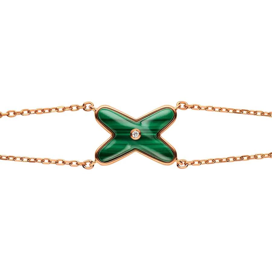 [⭐Glow]JEUX BRACELET MALACHITE PINK GOLD 1 DIAMOND