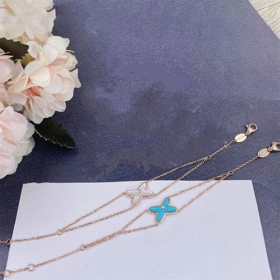 [⭐Glow]JEUX BRACELET TURQUOISE PINK GOLD 1 DIAMOND