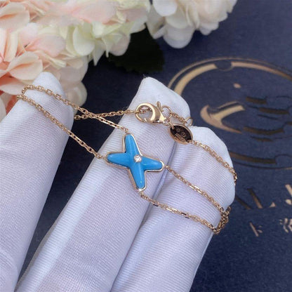 [⭐Glow]JEUX BRACELET TURQUOISE PINK GOLD 1 DIAMOND