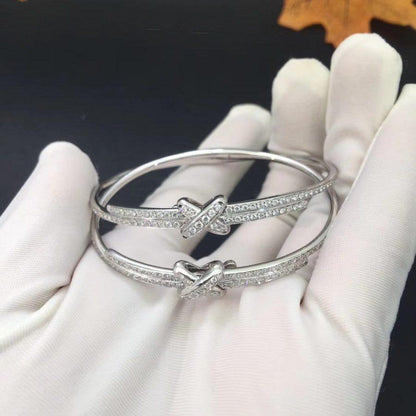 [⭐Glow]JEUX DE BRACELET DIAMONDS SILVER