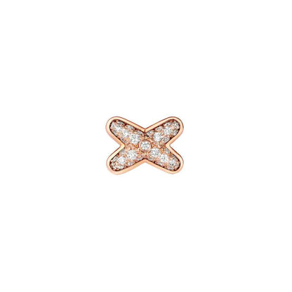 [⭐Glow]JEUX DE PINK GOLD DIAMOND EARRINGS