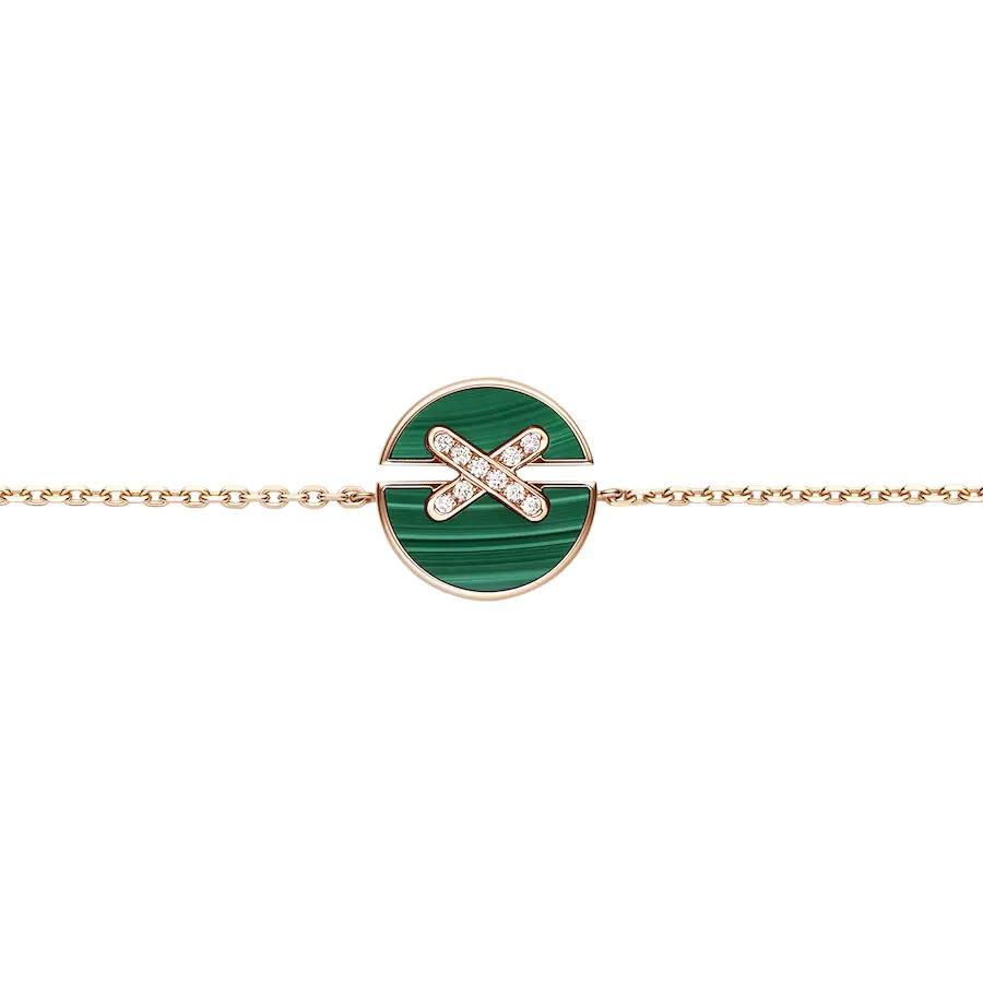 [⭐Glow]JEUX DE BRACELET MALACHITE PINK GOLD DIAMONDS