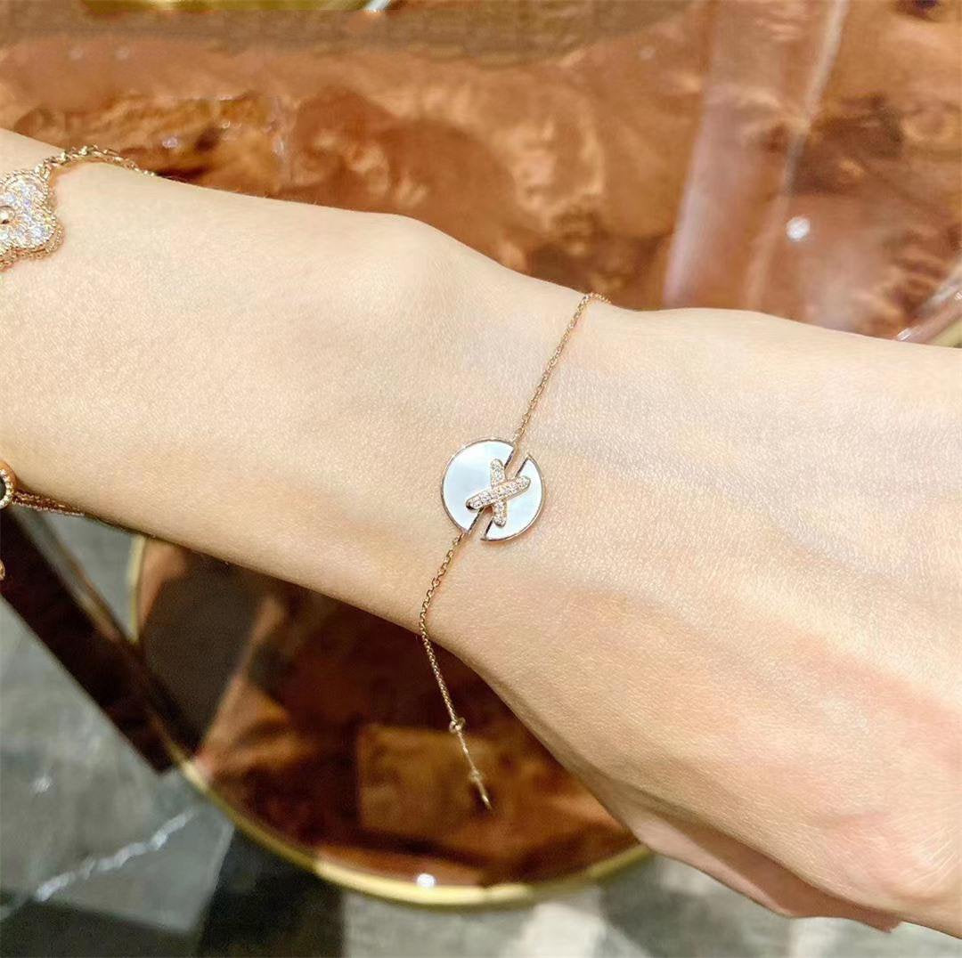 [⭐Glow]JEUX DE BRACELET MOP PINK GOLD DIAMONDS