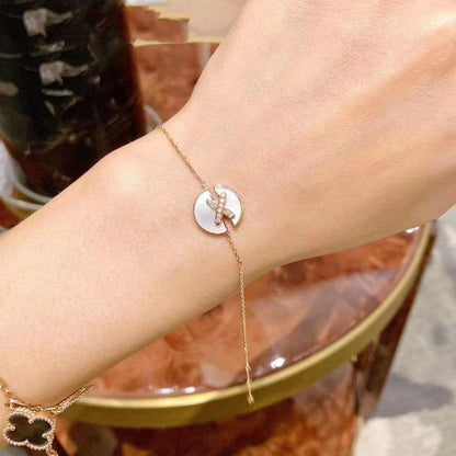 [⭐Glow]JEUX DE BRACELET MOP PINK GOLD DIAMONDS
