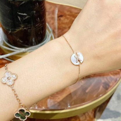 [⭐Glow]JEUX DE BRACELET MOP PINK GOLD DIAMONDS