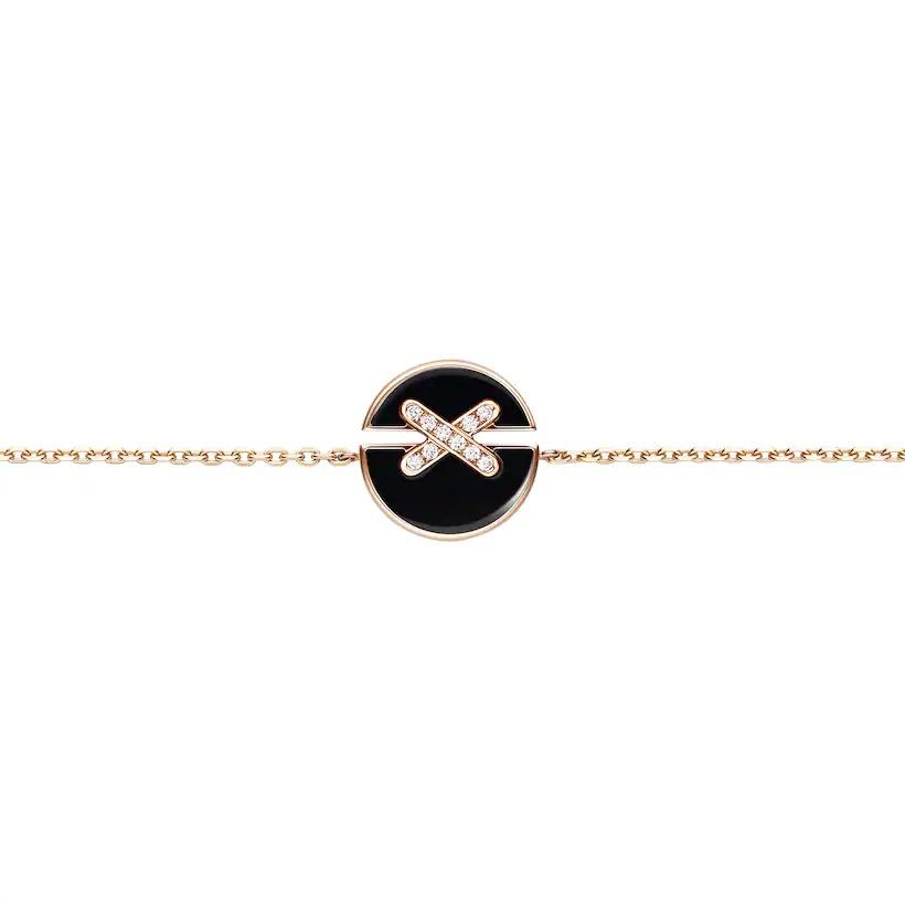 [⭐Glow]JEUX DE BRACELET ONYX PINK GOLD DIAMOND
