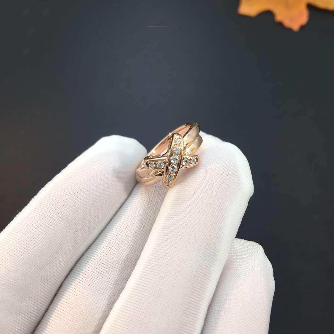 [⭐Glow]JEUX DE PINK GOLD DIAMOND RING