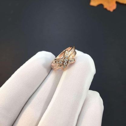 [⭐Glow]JEUX DE PINK GOLD DIAMOND RING