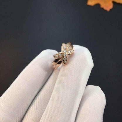 [⭐Glow]JEUX DE PINK GOLD DIAMOND RING