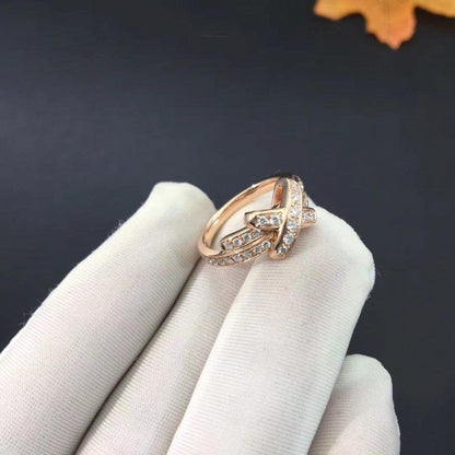 [⭐Glow]JEUX DE RING PINK GOLD DIAMOND