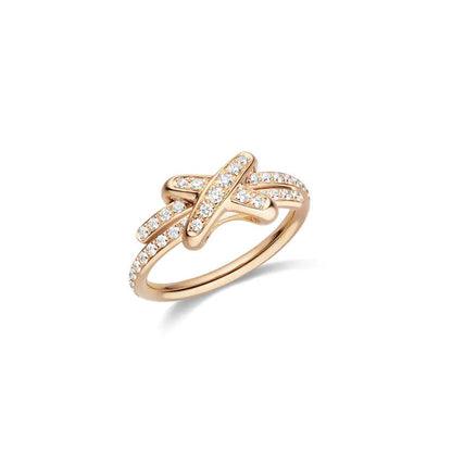 [⭐Glow]JEUX DE RING PINK GOLD DIAMOND