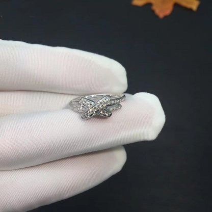 [⭐Glow]JEUX DE SILVER DIAMOND RING