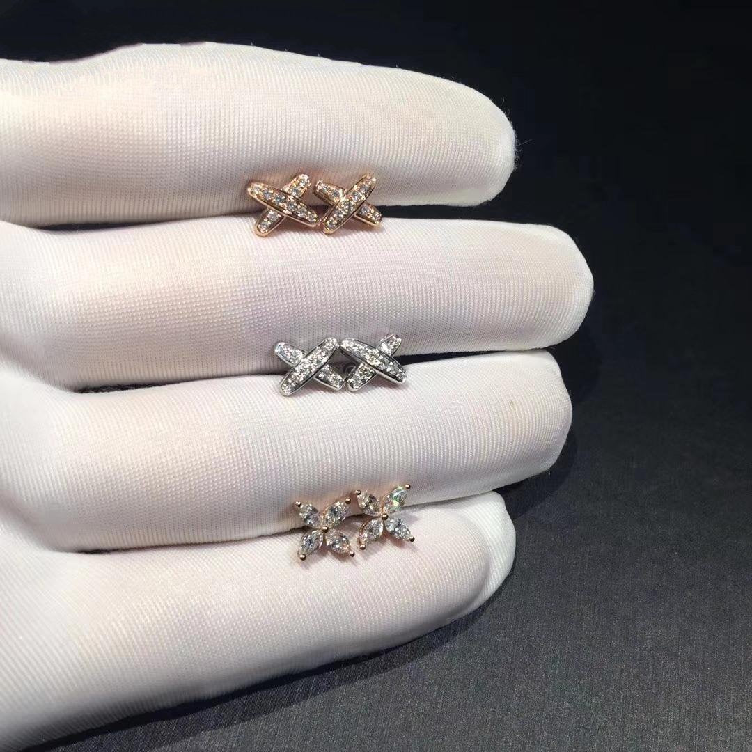 [⭐Glow]JEUX DE DIAMOND EARRINGS