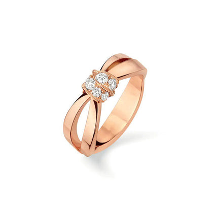 [⭐Glow]LIENS RING PINK GOLD DIAMOND