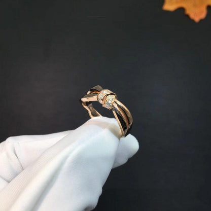 [⭐Glow]LIENS RING PINK GOLD DIAMOND