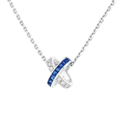 [⭐Glow]LIENS DIAMOND SILVER NECKLACE