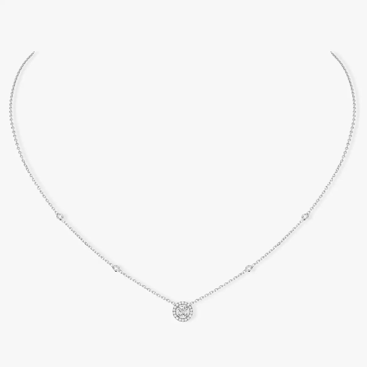 [⭐Glow]Diamond Necklace 0,20ct Brilliant Shape Joy