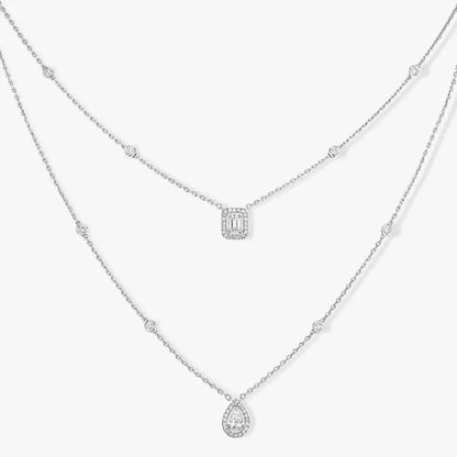 [⭐Glow]Diamond Necklace My Twin 2 Rows