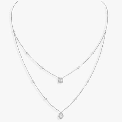 [⭐Glow]Diamond Necklace My Twin 2 Rows