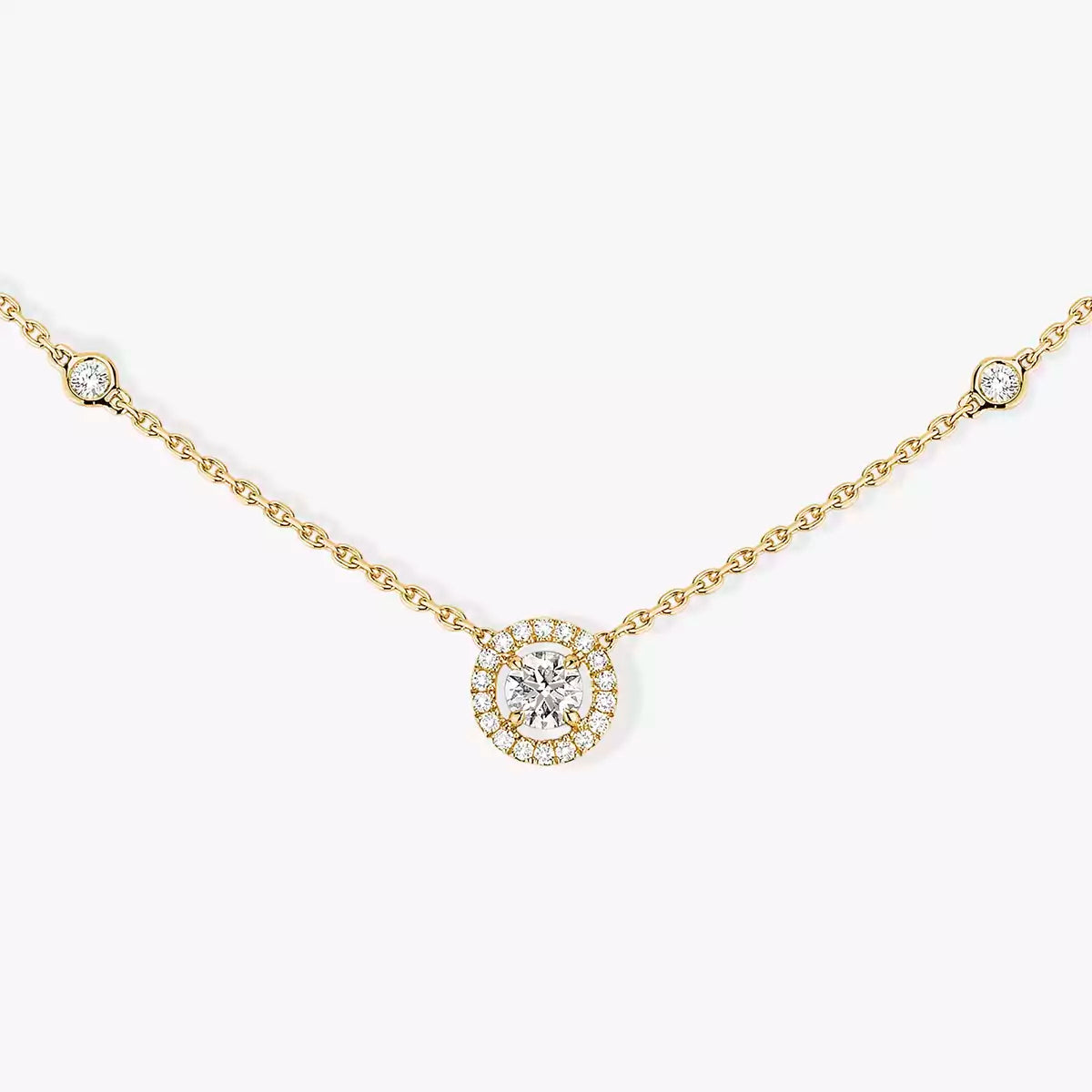 [⭐Glow]Diamond Necklace 0,20ct Brilliant Shape Joy