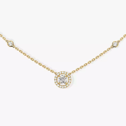 [⭐Glow]Diamond Necklace 0,20ct Brilliant Shape Joy