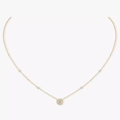 [⭐Glow]Diamond Necklace 0,20ct Brilliant Shape Joy