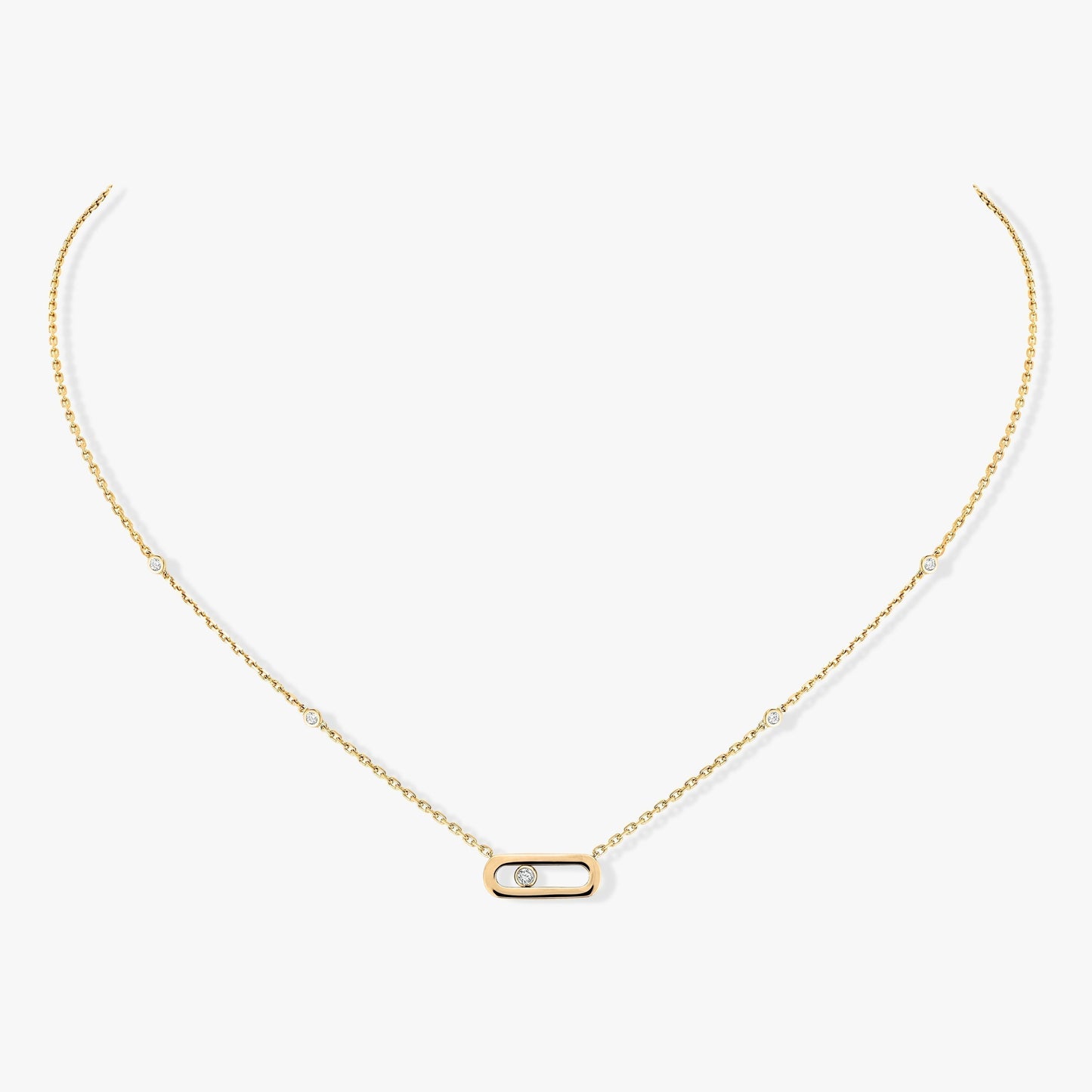 [⭐Glow]MOVE UNO DIAMOND NECKLACE