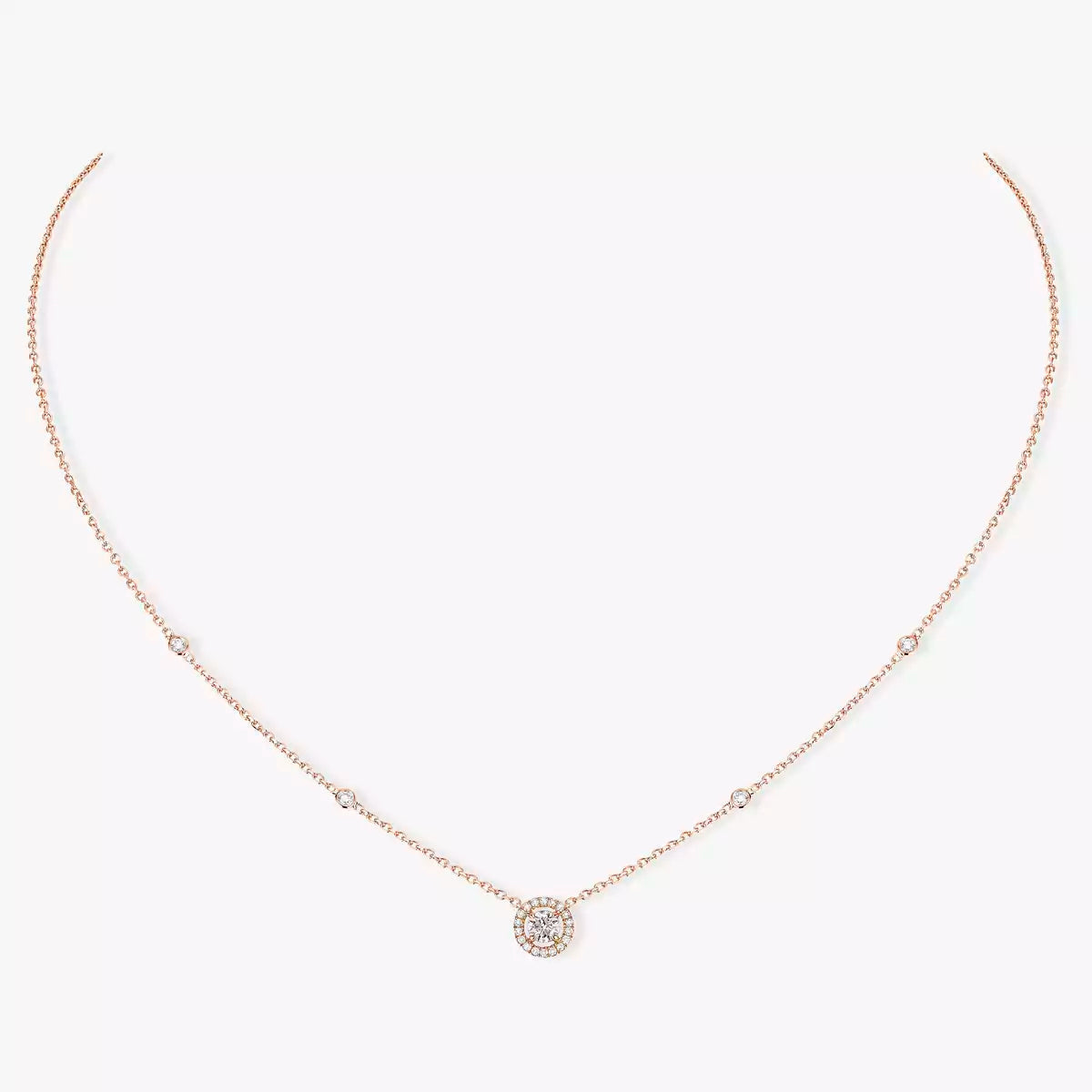 [⭐Glow]Diamond Necklace 0,20ct Brilliant Shape Joy