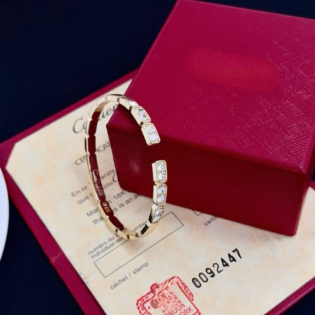 [⭐Glow jewelrys]LOVE DIAMOND OPEN  BRACELET