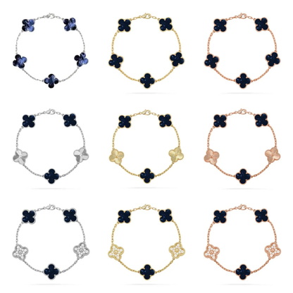 [⭐Glow]CLOVER 5 MOTIF PIETERSITE BRACELET COLLECTION
