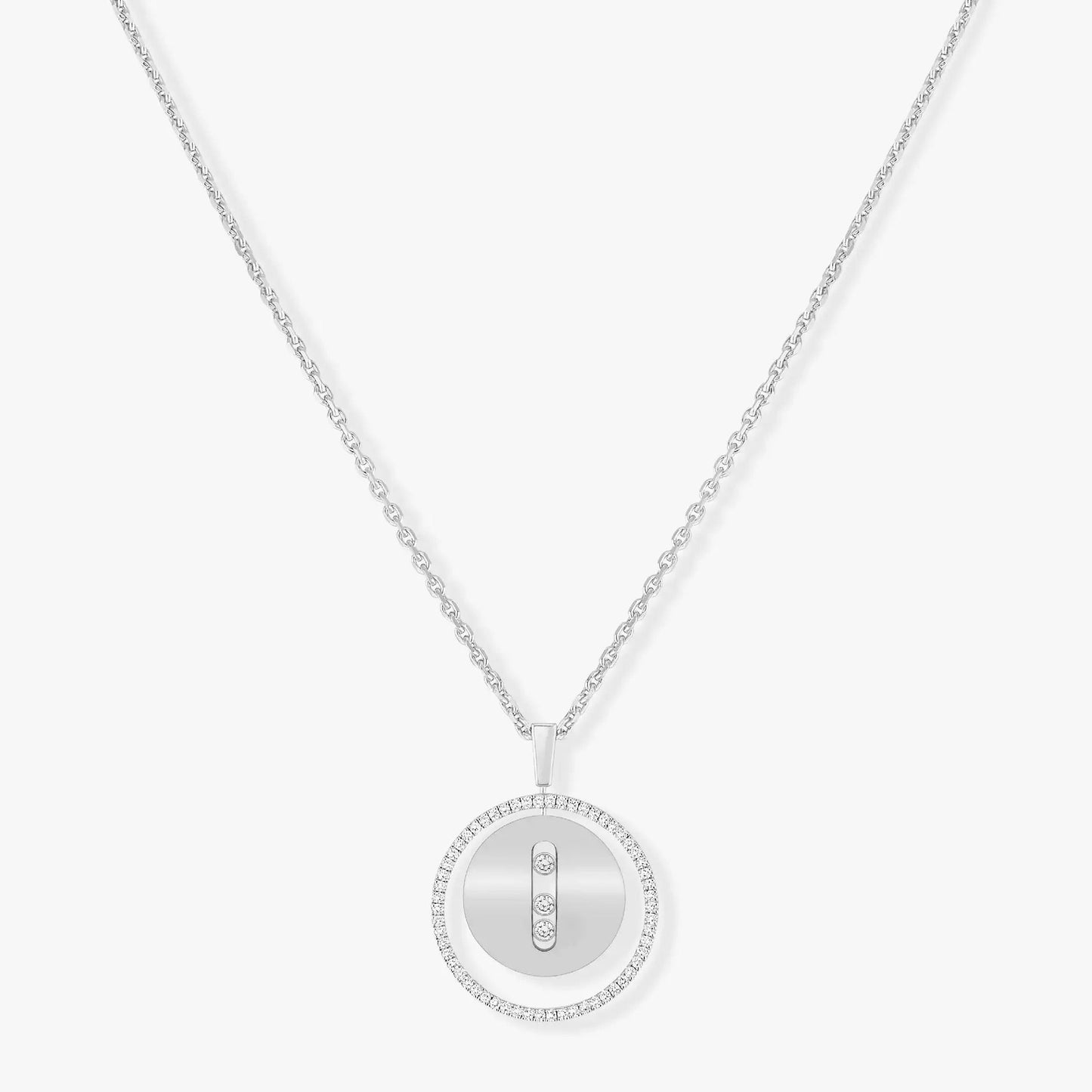 [⭐Glow]Demo MOVE MM SILVER DIAMOND NECKLACE