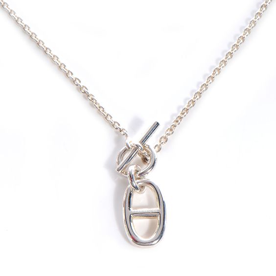 [⭐Glow]HM CHAINE D'ANCRE PENDANT NECKLACE STERLING SILVER