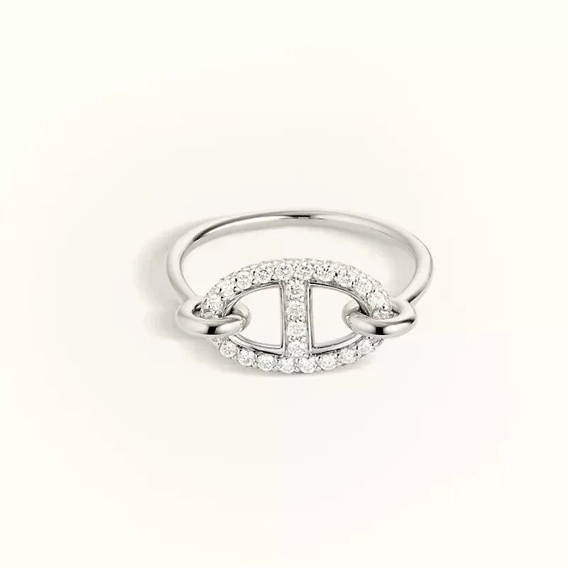 [⭐Glow]RONDE SMALL SILVER DIAMOND RING